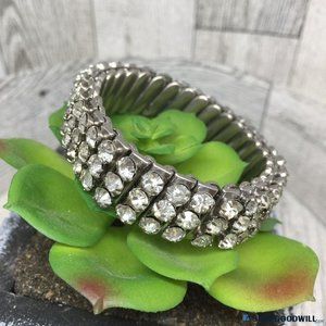 Vintage 1950's Lady Patricia Made In Japan Expandable Rhinestone Bracelet